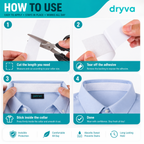 Dryva™ Invisible Collar Protection Tape for Sweat & Stains (2 Rolls)