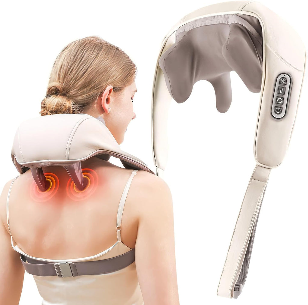 Dryva™ Electric Neck & Back Massager – Deep Tissue Shiatsu with Heat for Stress & Muscle Relief