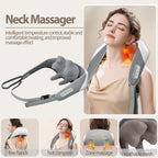 Dryva™ Electric Neck & Back Massager – Deep Tissue Shiatsu with Heat for Stress & Muscle Relief