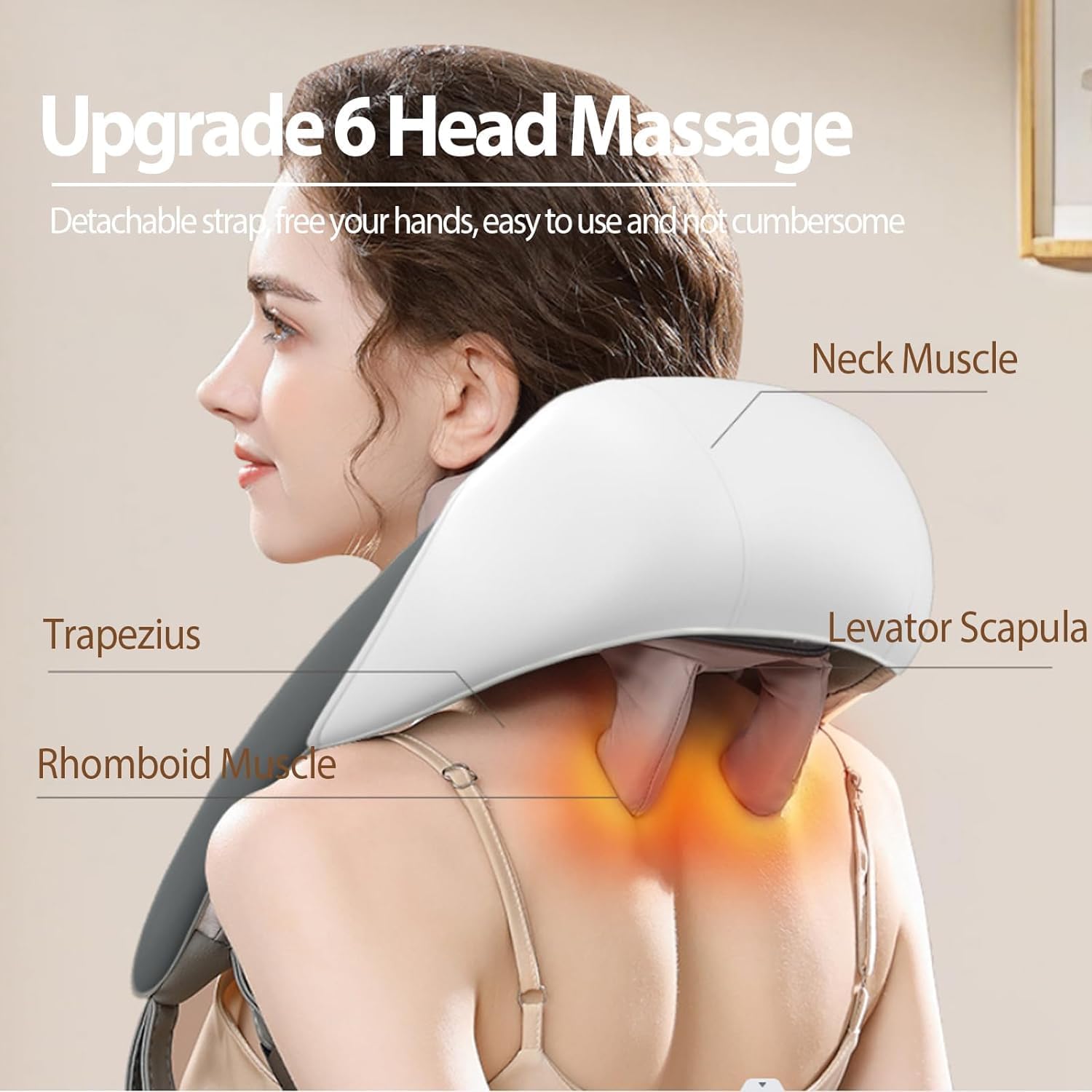 Dryva™ Electric Neck & Back Massager – Deep Tissue Shiatsu with Heat for Stress & Muscle Relief
