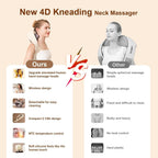 Dryva™ Electric Neck & Back Massager – Deep Tissue Shiatsu with Heat for Stress & Muscle Relief